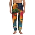 thumbnail image 1 of Xecao Abstract Tree Castle Print Active Tech Joggers for Men, Mens Sweatpants Lounge Pants with Pockets-X-Large, 1 of 5
