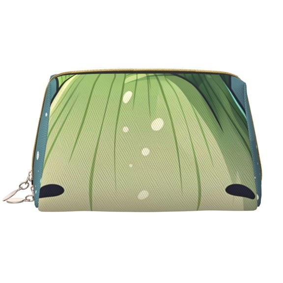Xecao Adorable Kawaii Fennel Character Print Fashion Makeup PVC Bag Large Capacity Travel Cosmetic Bag for Women Organizer Toiletry Clutch