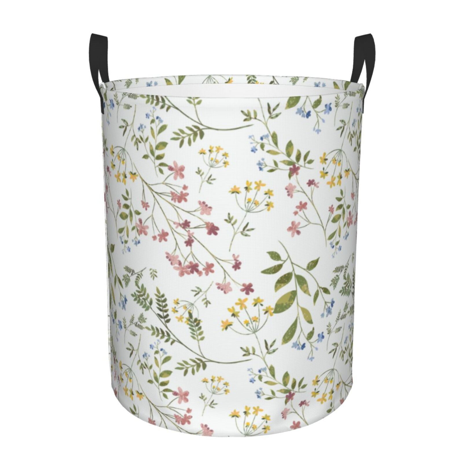 Xecao Aerial Flora Print Laundry Basket,Laundry Hamper Designed for Storage Dirty Clothes Hamper,Collapsible Laundry Baskets-Medium