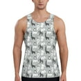 thumbnail image 1 of Xecao African Animals Men's Tank Top Workout Quick Dry Sleeveless Gym Jogging Muscle Shirts Summer Swim Beach Tops, 1 of 9