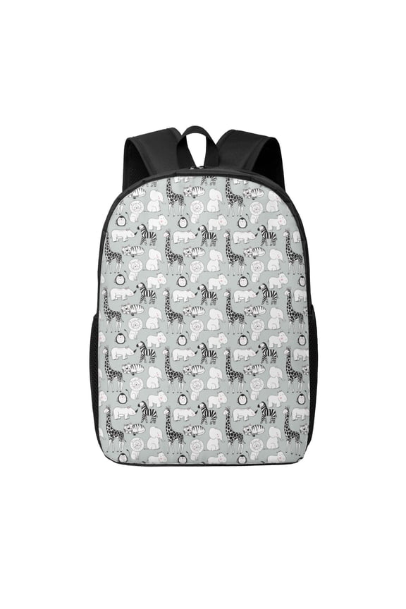 African Animals print Travel Backpack, Large Computer Backpack for Men Women, College School Rucksack Book Bag
