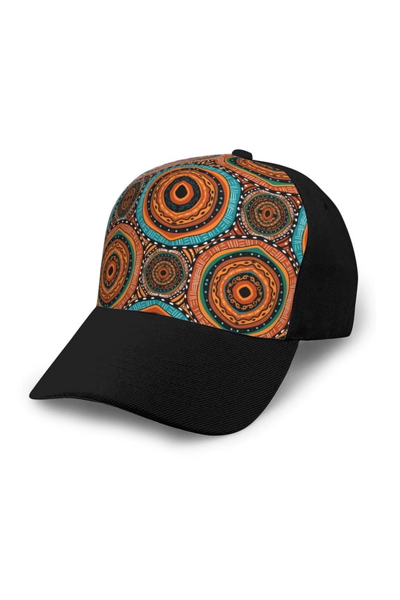 African Tribal Style print unisex vintage washed baseball cap, a soft and adjustable hat perfect for any casual style.