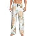 thumbnail image 1 of Xecao Air Balloon and Flower Men's Straight Lounge Pajama Pants: The Ultimate in Comfortable Sleepwear, 1 of 9