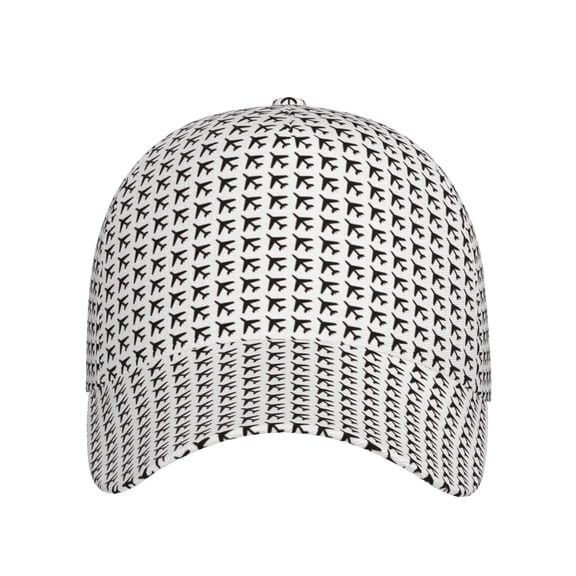 Xecao Airplane for Baseball Cap: Unisex, crafted from classic polyester twill fabric, featuring a soft unconstructed design