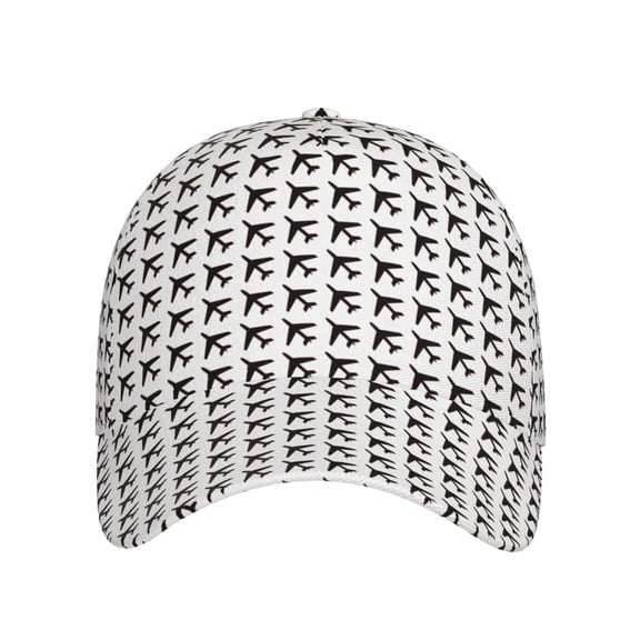 Xecao Airplane for Baseball Cap: Unisex, crafted from classic polyester twill fabric, featuring a soft unconstructed design