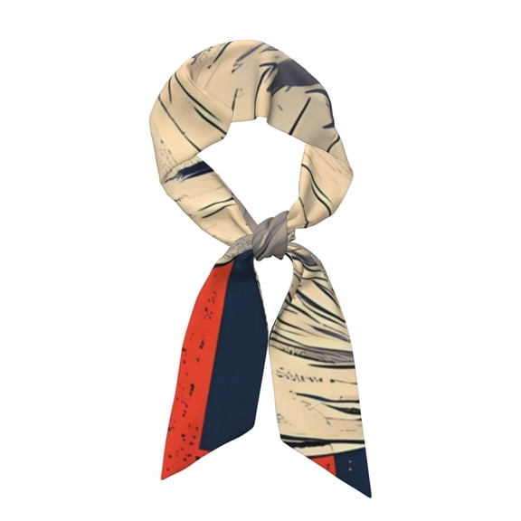 Xecao American Bald Eagle A Pattern Large Satin Head Scarf - Satin Hair Scarves Silk Bandana Scarf Headscarf Silk Feeling Scarf for Women