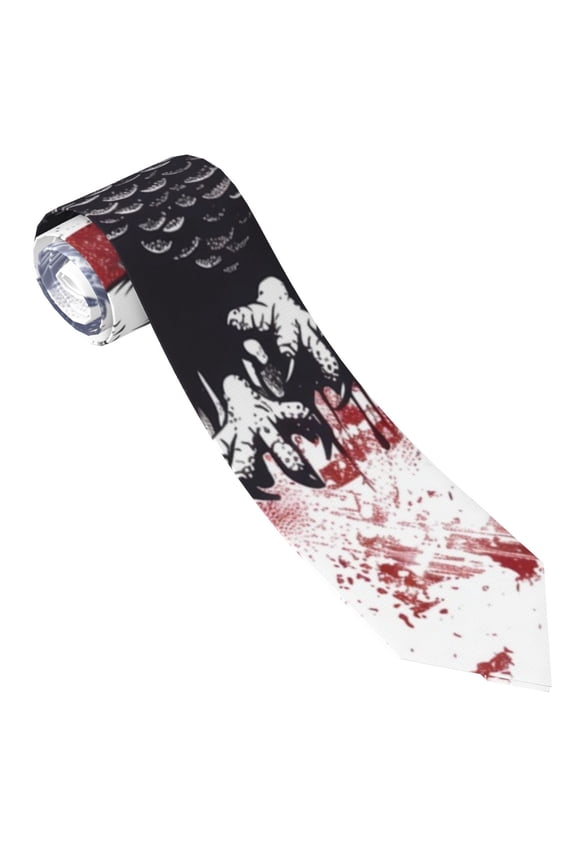 American Flag Eagle Art Print Tie For Men Necktie Woven Jacquard Neck Ties,Classic Men's Tie