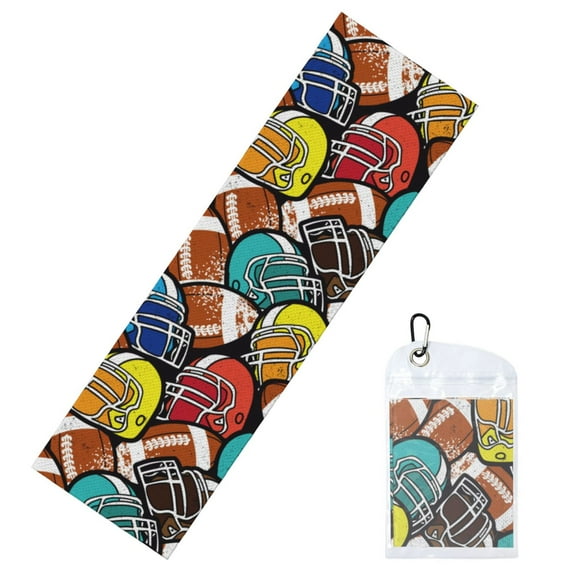 Xecao American Football Ice Towel: a quick-dry, cold sweat-absorbing neck wrap perfect for running, swimming, yoga, gym workouts, and all your exercise needs