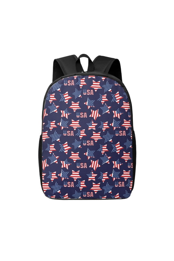 American Stars print Travel Backpack, Large Computer Backpack for Men Women, College School Rucksack Book Bag
