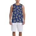 thumbnail image 1 of Xecao Anchors and Nautical print basketball shirt for both men and women, a unisex basketball jersey perfect for theme parties-XX-Large, 1 of 6