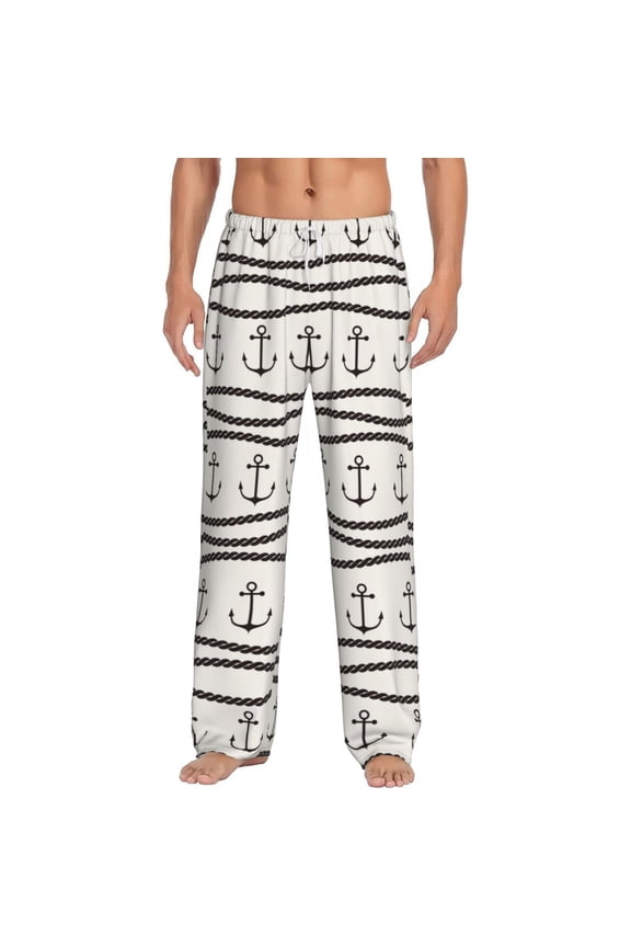 Anchors and Ropes Men's Straight Lounge Pajama Pants: The Ultimate in Comfortable Sleepwear