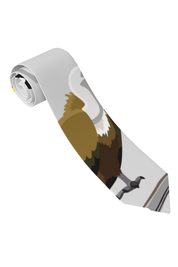 Animal Bird Print Tie For Men Necktie Woven Jacquard Neck Ties,Classic Men's Tie