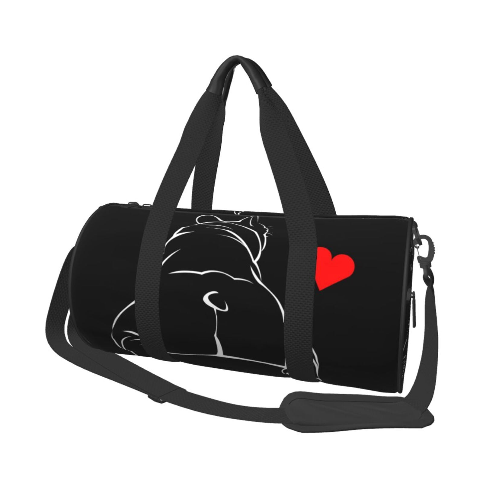 Xecao Animal Bulldog Print Travel Duffle Bag, Bag Carry On Tote Bags for Women, Travel Sport Gym Bag for Men, Hospital Bag for Labor and Delivery