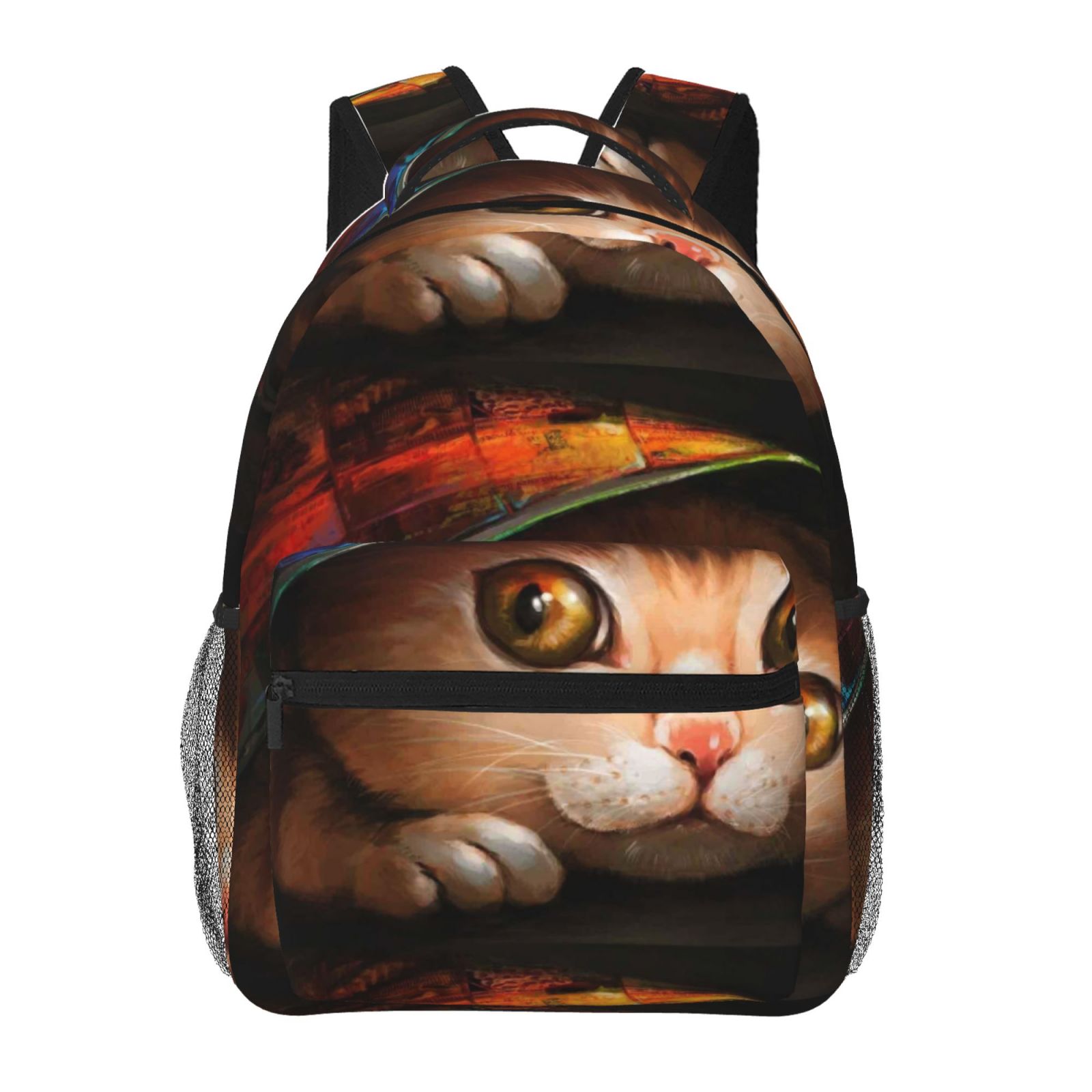 Xecao Animal Cat Backpack, a stylish and functional choice for both men and women, is the perfect basic bookbag for college, work, or travel