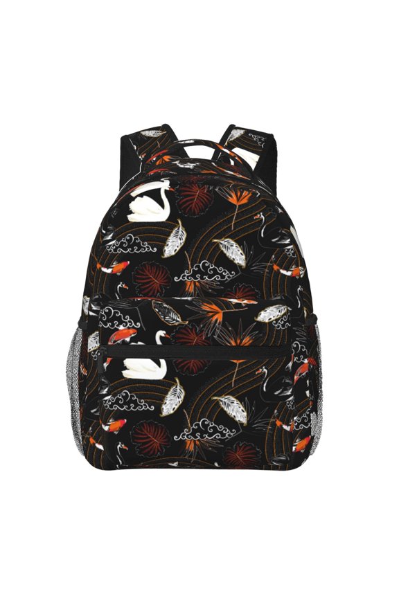 Animal Koi Fish Backpack, a stylish and functional choice for both men and women, is the perfect basic bookbag for college, work, or travel