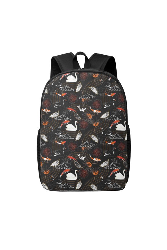 Animal Koi Fish print Travel Backpack, Large Computer Backpack for Men Women, College School Rucksack Book Bag