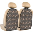 thumbnail image 1 of Xecao Animal Paw Pattern Car Seat Back Protector 2 Pack Large Capacity Pocket, Kick Mats Back Seat Protector, 1 of 8
