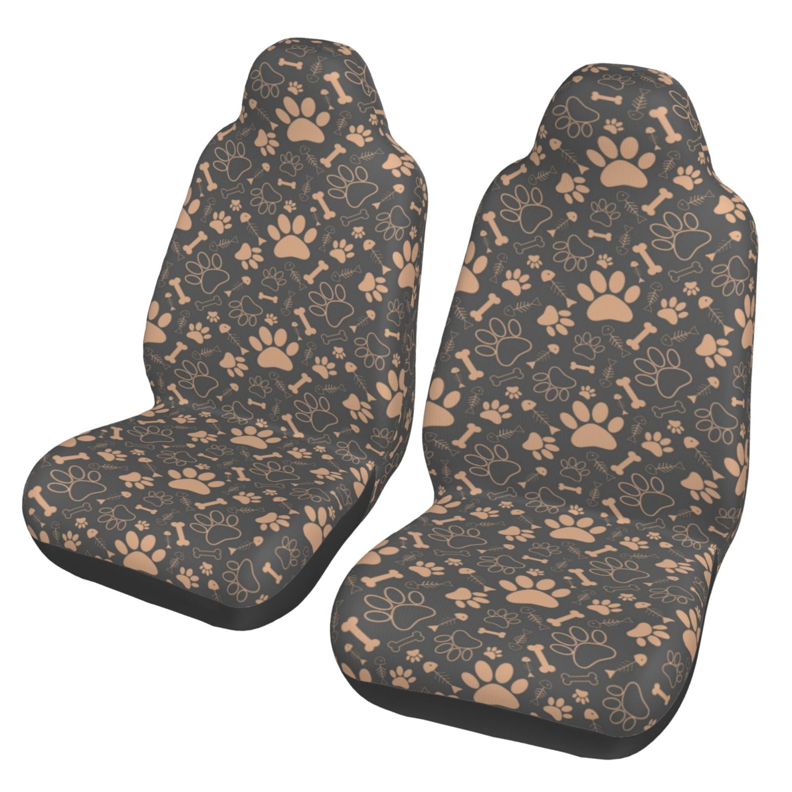 Gold Footprint Paw Pet Car Seat Cover main image 1