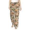 thumbnail image 1 of Xecao Animal Truck Women's Straight Lounge Pajama Pants: The Epitome of Relaxed Sleepwear, 1 of 9