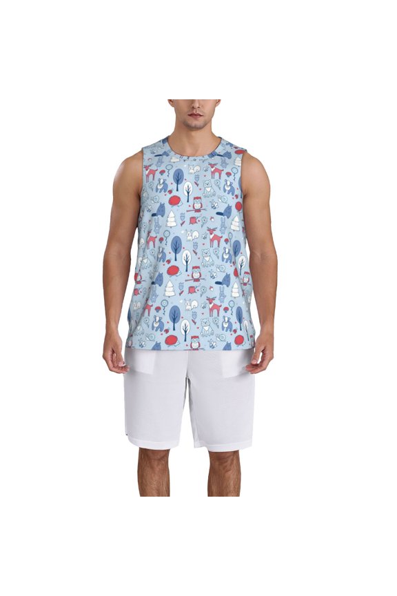 Animal print basketball shirt for both men and women, a unisex basketball jersey perfect for theme parties-Large