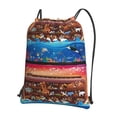 thumbnail image 1 of Xecao Animals On Noah's Ark2 for Drawstring Bags,Pull String Backpack Bags,String Bag Sackpack, 1 of 6