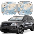 thumbnail image 1 of Xecao Animals Travel World Map for Foldable Car Sun Shades (2-Pack) offer sun protection with an easy-fold design for convenient windshield shading., 1 of 7