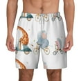 thumbnail image 1 of Xecao Animals in Transport for Men's Swimming Trunks Swim Trunks Quick Dry Swim Shorts with Mesh Lining Funny Swimwear Bathing Suits, 1 of 9