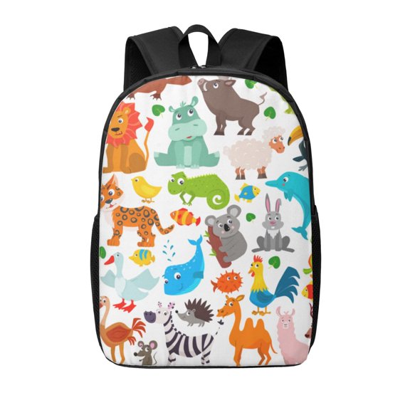 Xecao Animals print Travel Backpack, Large Computer Backpack for Men Women, College School Rucksack Book Bag