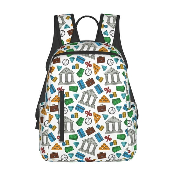 Xecao Art Of Livings print Backpack For women men Aesthetic Lightweight Travel Daypack Simple Cute Backpack For Bookbag