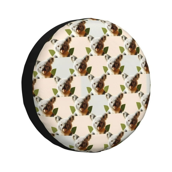 Xecao Art cute koala for Tire Covers,Wheel Tire Cover Waterproof, Dust-Proof, And Universally Fitting for Cars,Trailers, SUVs-14 inch
