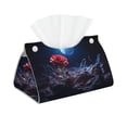 thumbnail image 1 of Xecao Artistic Moon Rose Print Tissue Box Cover,Modern PVC Leather Square Tissue Box Holder for Creative Decorative, 1 of 7