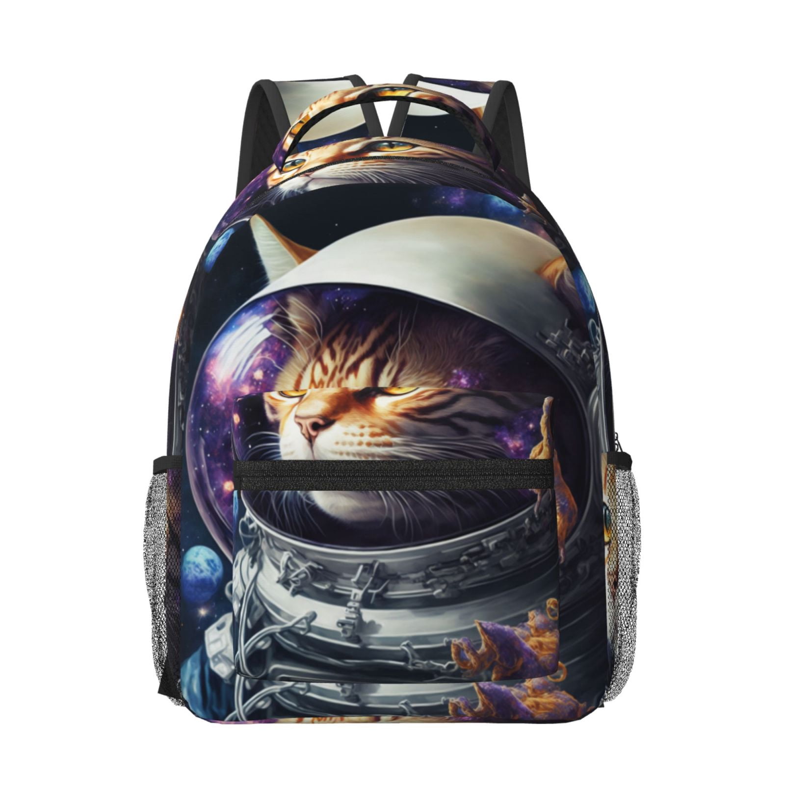 Xecao Astronaut Cat Travel Backpack: A spacious, stylish computer backpack ideal for men and women, perfect for college, school, or daily travels
