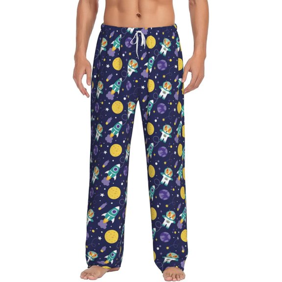 Xecao Astronaut Corgi Men's Straight Lounge Pajama Pants: The Ultimate in Comfortable Sleepwear