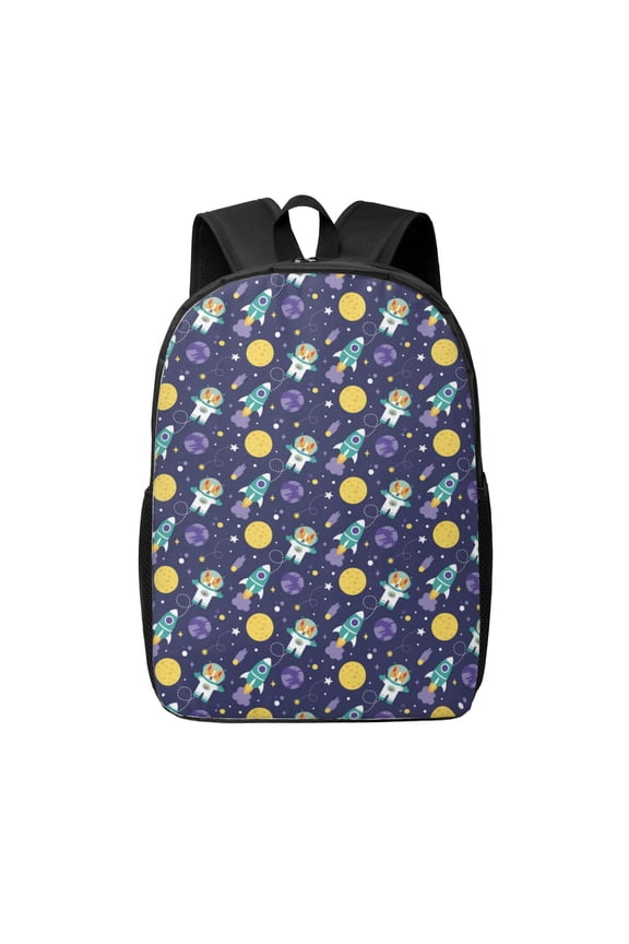 Astronaut Corgi print Travel Backpack, Large Computer Backpack for Men Women, College School Rucksack Book Bag