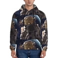 thumbnail image 1 of Xecao Astronaut Pattern Men's Adult Pullover Hoodie,Hooded Sweatshirt-X-Large, 1 of 7