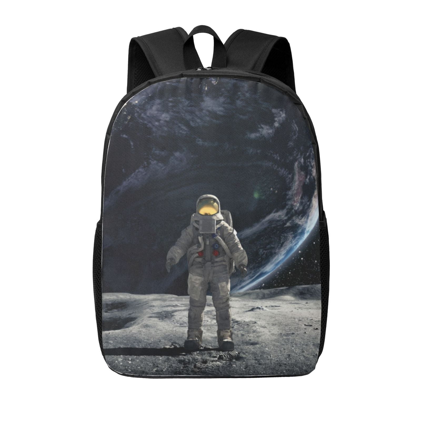 Xecao Astronaut Standing In The Moon print Travel Backpack, Large ...