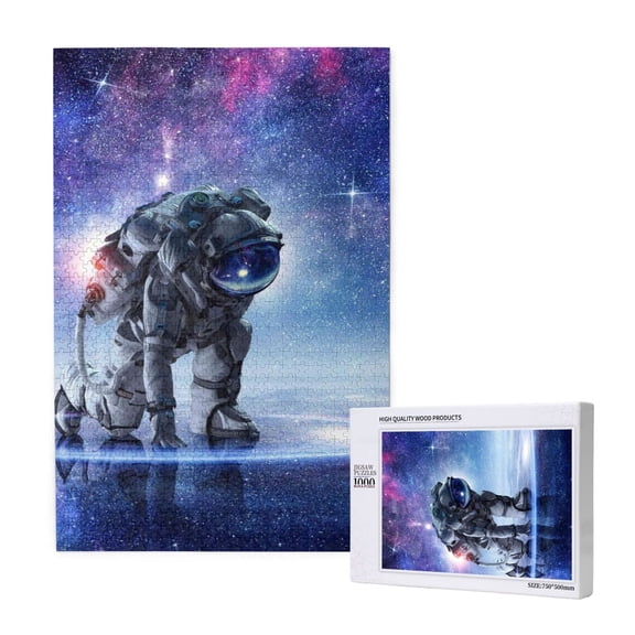 Xecao Astronauts Start Running Pattern 1000 Piece Puzzles , Jigsaw Puzzles for Adults