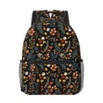 thumbnail image 1 of Xecao Autumn Floral Travel Backpack: A spacious, stylish computer backpack ideal for men and women, perfect for college, school, or daily travels, 1 of 6