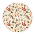 thumbnail image 1 of Xecao Autumn Forest Animals Pattern Christmas Tree Skirt Round Xmas Tree Mat Base Cover for Holiday Home Decorations-30", 1 of 6