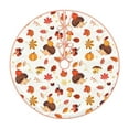 thumbnail image 1 of Xecao Autumn Maple Leaf with Hedgehog Pattern Christmas Tree Skirt Round Xmas Tree Mat Base Cover for Holiday Home Decorations-36", 1 of 1