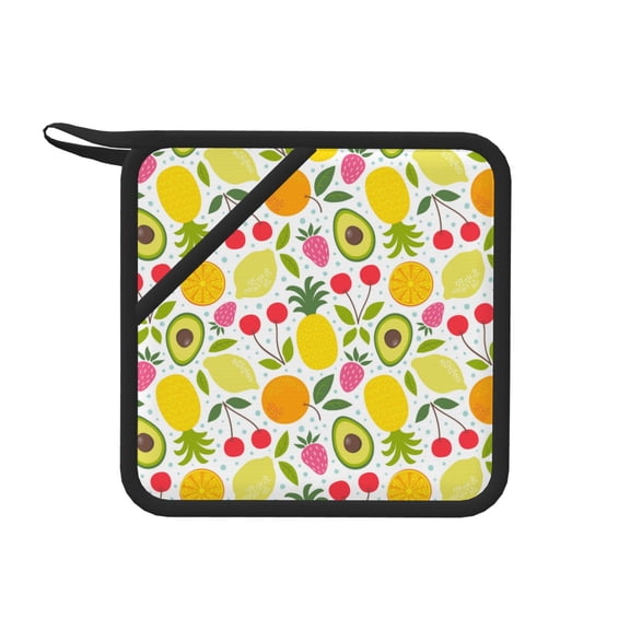 Xecao Avocado And Pineapple for Silicone Trivet Mats - Heat Resistant Pot Holders, Multipurpose Non-Slip Hot Pads