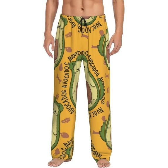 Xecao Avocado Dog Men's Straight Lounge Pajama Pants: The Ultimate in Comfortable Sleepwear