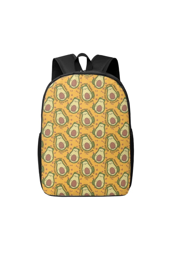 Avocado Dog print Travel Backpack, Large Computer Backpack for Men Women, College School Rucksack Book Bag