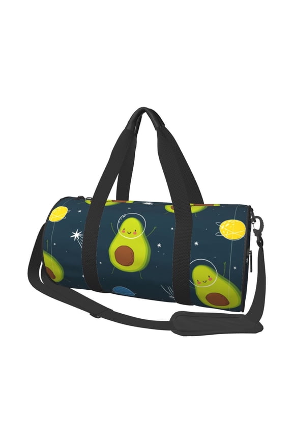 Avocado in Space Print Travel Duffle Bag, Bag Carry On Tote Bags for Women, Travel Sport Gym Bag for Men, Hospital Bag for Labor and Delivery