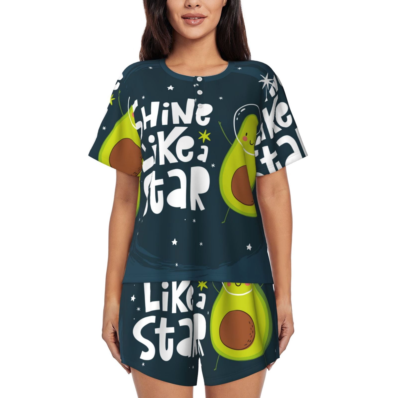 Women's Avocado Print Buttery Soft Swimsuit With UPF 50+ main image 1