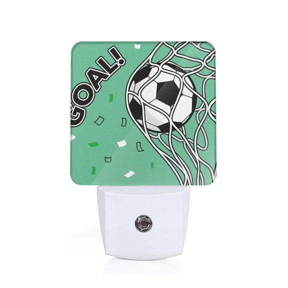 Xecao BALL INSIDE THE NET GOAL for Night Light - a Wall-mounted LED Fixture with A Dusk-to-dawn Sensor, Ideal for Bedrooms, Bathrooms, Hallways, and Kitchens-US