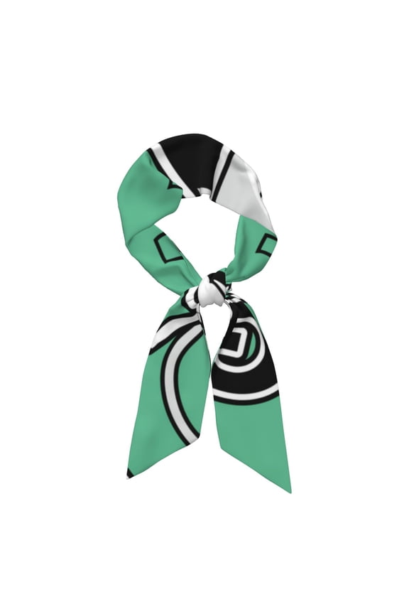 BALL INSIDE THE NET GOAL Pattern Large Satin Head Scarf - Satin Hair Scarves Silk Bandana Scarf Headscarf Silk Feeling Scarf for Women