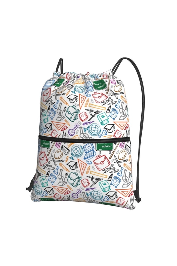 Back To School for Drawstring Bags,Pull String Backpack Bags,String Bag Sackpack