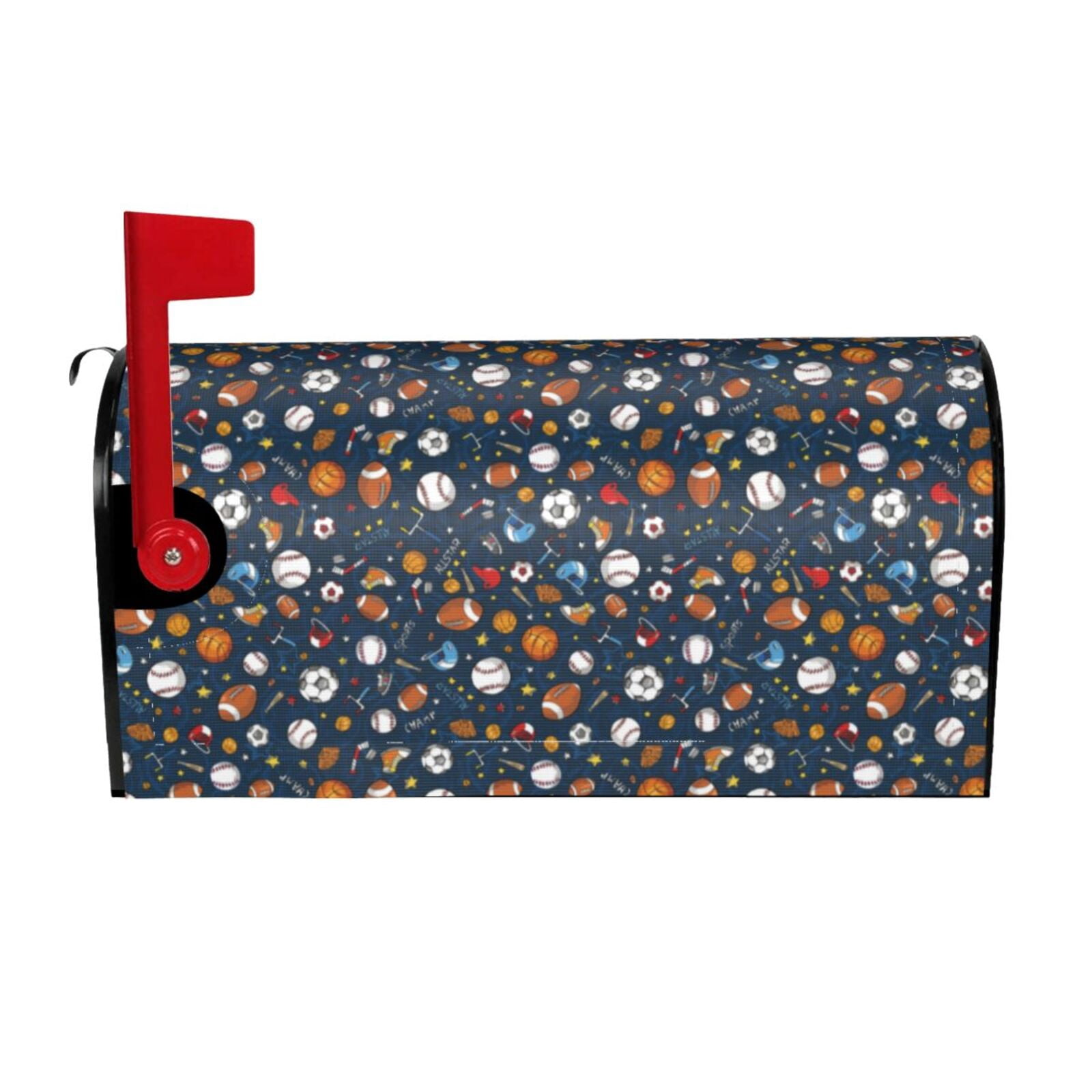 Xecao Ball Sports for Mailbox Cover with Magnetic Strips, Waterproof and Sunscreen, Adds a Decorative Touch to Your Garden Yard.