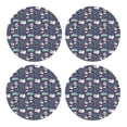 thumbnail image 1 of Xecao Bamboo Panda for MDF Cork Coaster 4 Pcs,Drink Coasters,Suit for House Warming Gifts New Home ,Coffee Table Decor-Round Shape, 1 of 7